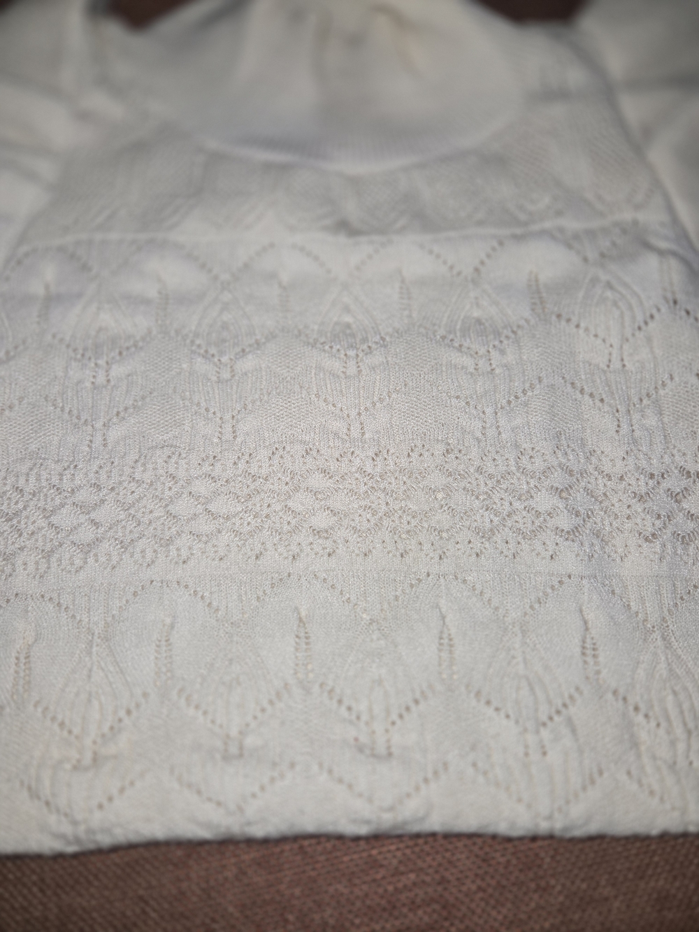 Who What Wear Sweater Knit Sleeveless Top Flutter Whimsical Cream Ivory Sz S - Picture 8 of 8